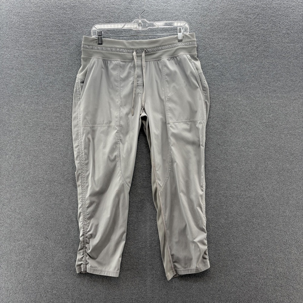Lululemon Pants Womens 10 Gray Cropped Dance Studio Pant Ruched Hem